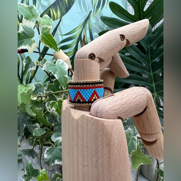 Stylish Miyuki Beaded Adjustable Rings - Boho Chic Statement Rings - Picture 5 of 14